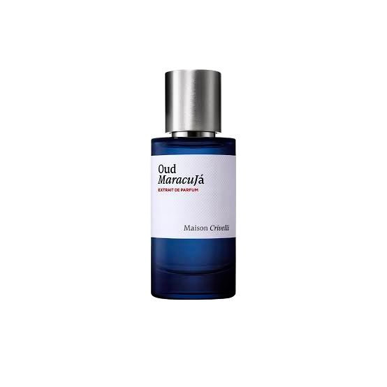 اسانس عطر میسون کریویلی عود ماراکوجا | اکسیر فوق غلیظ با ۹۰٪ خلوص اسانس و رایحه پشن فروت و عود سلطنتی(D_69)