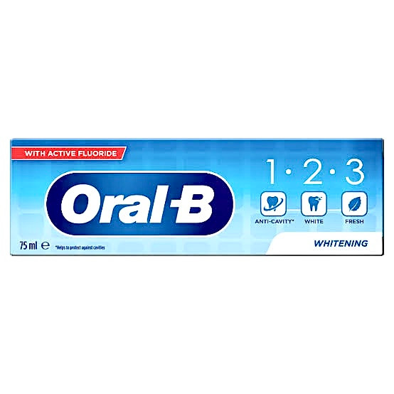 خمیردندان سفیدکننده اورال بی (Oral-B) مدل FRESH WHITE | ضد پوسیدگی و طراوت‌بخش | با طعم نعناع تازه | مناسب بزرگسالان | ساخت آلمان