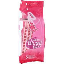خودتراش ژیلت مدل Blue II Plus بسته ۵ عددی | ۲ تیغه | دسته اولتراگریپ | مخصوص بانوان | ساخت لهستان